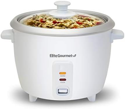 White rice cooker for six cups cooked