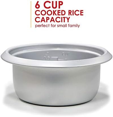 White rice cooker for six cups cooked — photo 4