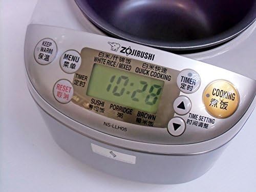 Small micom rice cooker in stainless steel — photo 3