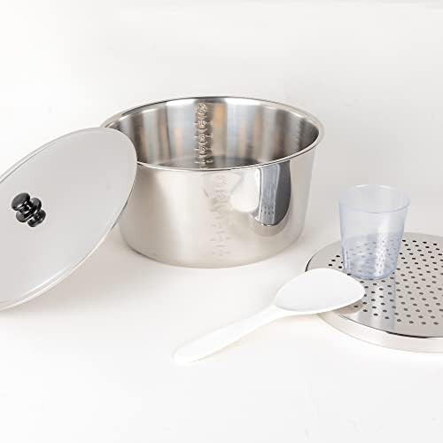 Silver stainless steel multi functional rice cooker — photo 4