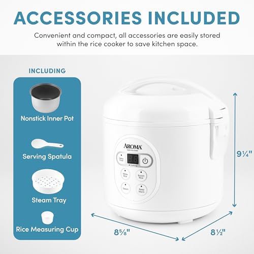 White four cup digital steamer cooker — photo 3
