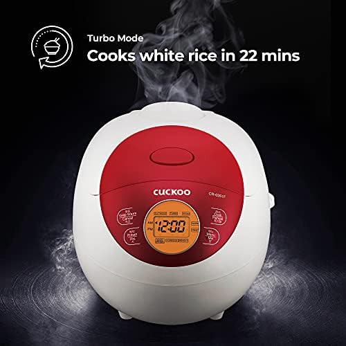 Red 6-cup micom fuzzy logic cooker — photo 5
