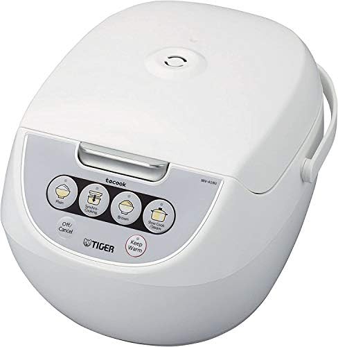 White ten cup micom cooker with tacook