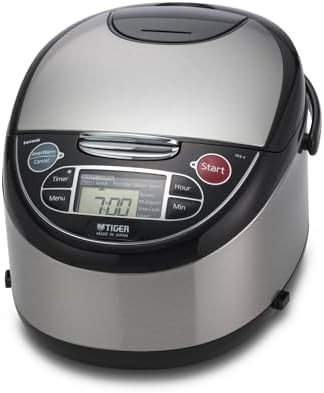 Stainless steel black micom 5.5 cup cooker