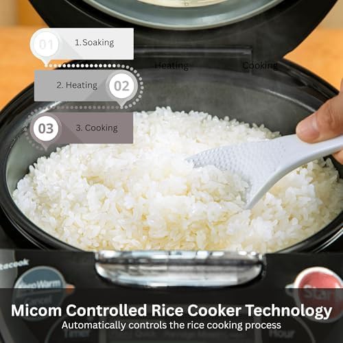 Stainless steel black micom 5.5 cup cooker — photo 4