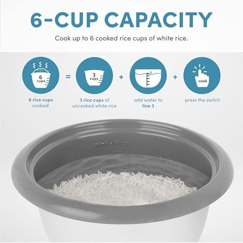 White six cup ceramic mini cooker — photo 5