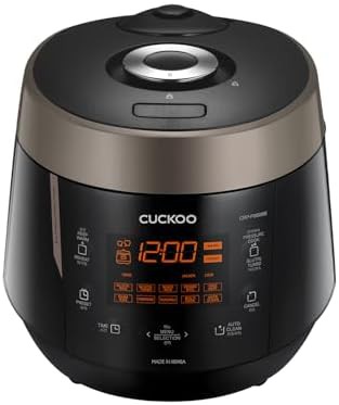 Black 12-cup high pressure rice cooker
