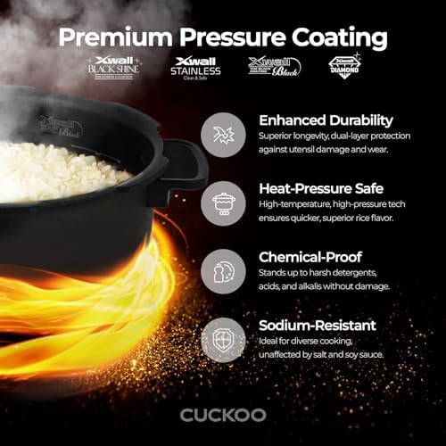 Black 12-cup high pressure rice cooker — photo 4