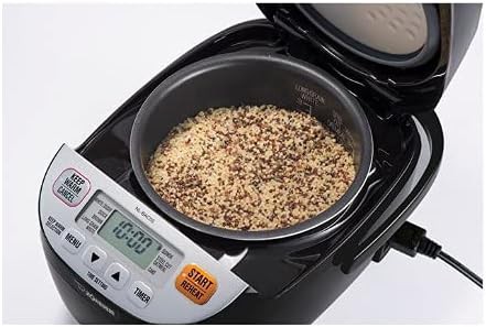 Silver and black three cup micom cooker — photo 3