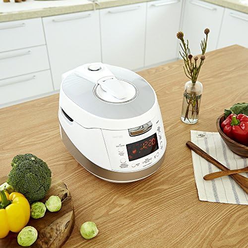 White and silver 6-cup induction pressure cooker — photo 3