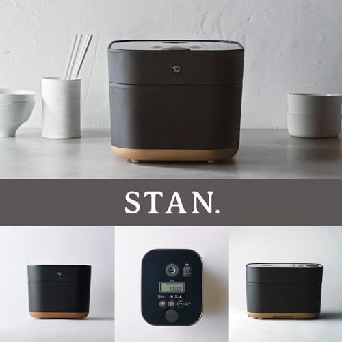 Black induction heating cooker with stan design — photo 3