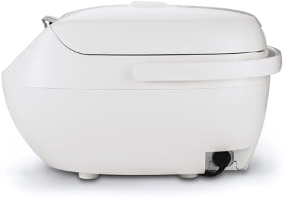 White 5.5 cup micom rice cooker with steamer — photo 3