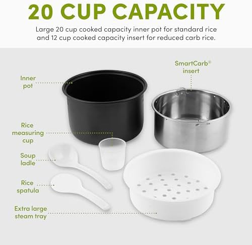Stainless steel twenty cup smartcarb multicooker — photo 3