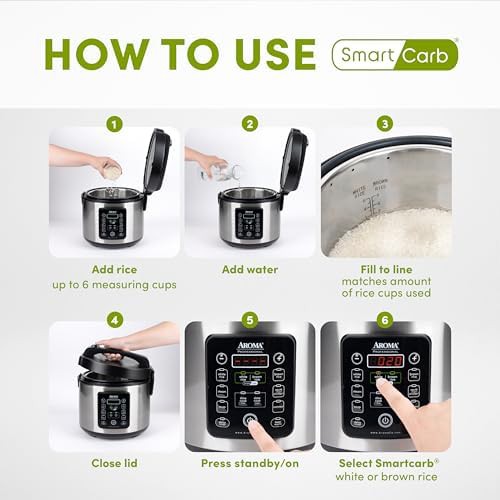 Stainless steel twenty cup smartcarb multicooker — photo 4