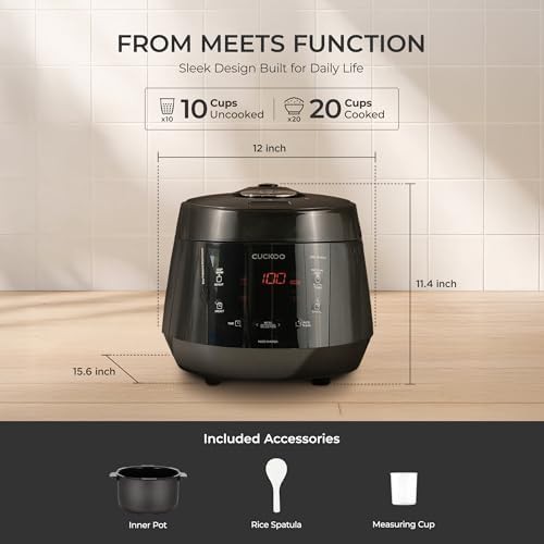 Black 20-cup pressure cooker with timer — photo 3