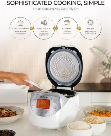 Silver 12-cup micom fuzzy logic rice cooker — photo 4