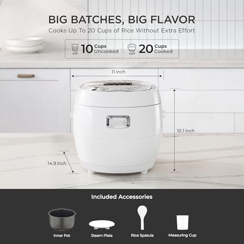 White 20-cup micom multi-cooker steamer — photo 3