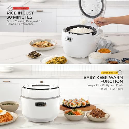 White 20-cup micom multi-cooker steamer — photo 5