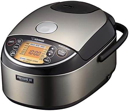 Black pressure induction six cup rice cooker