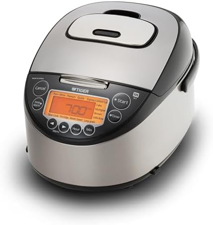 Silver ceramic induction 5.5 cup cooker
