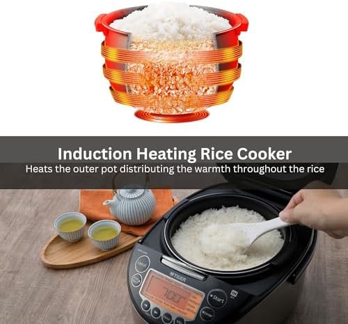 Silver ceramic induction 5.5 cup cooker — photo 4