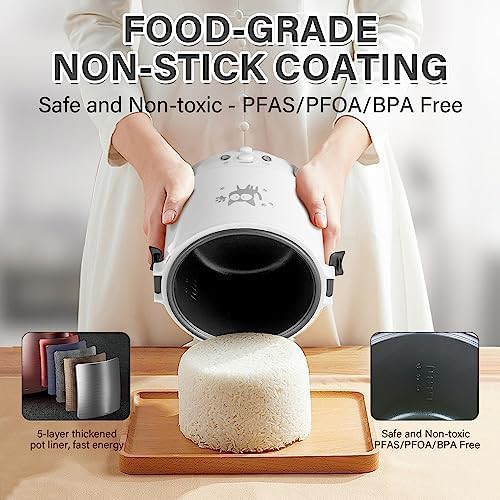Portable white mini cooker for cars — photo 5