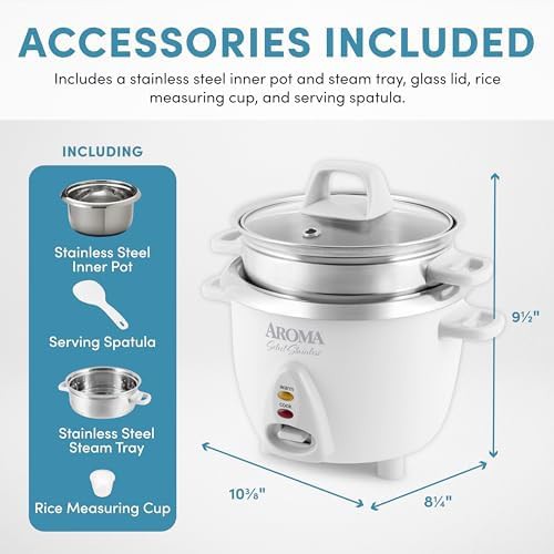 White six cup stainless pot style cooker — photo 4
