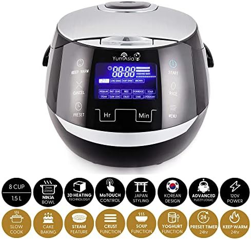 Sakura black silver fuzzy logic rice cooker — photo 4