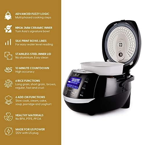 Sakura black silver fuzzy logic rice cooker — photo 5