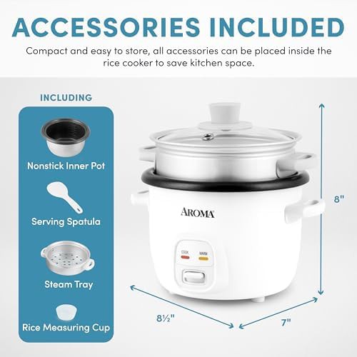 Digital non stick four cup white cooker — photo 4