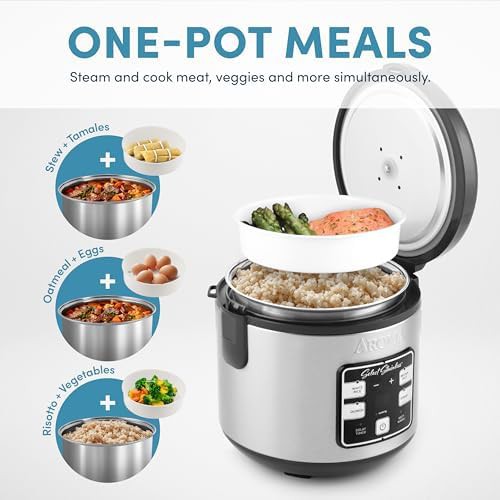 Stainless steel eight cup multicooker — photo 3