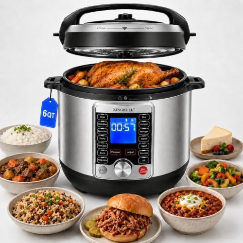 Black stainless steel 14-in-1 electric pressure cooker
