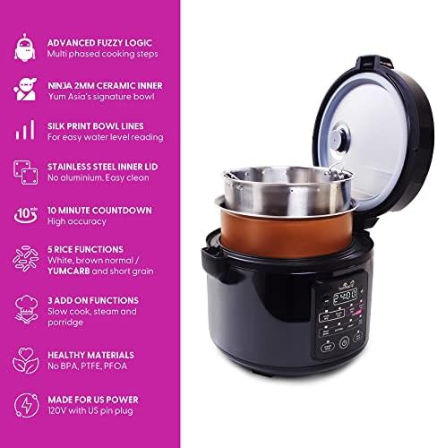 Kumo YumCarb dark stainless rice cooker — photo 5