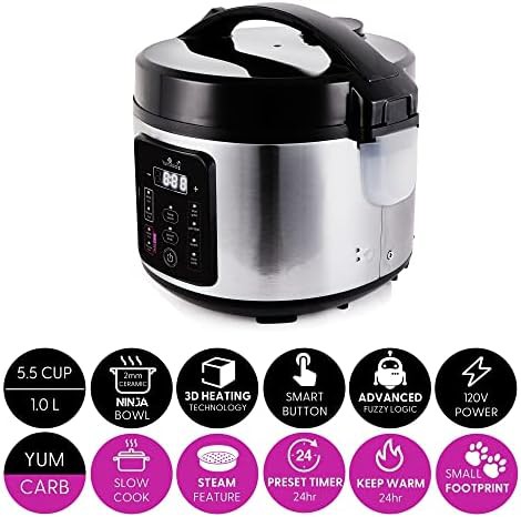 Kumo YumCarb light stainless rice cooker — photo 4