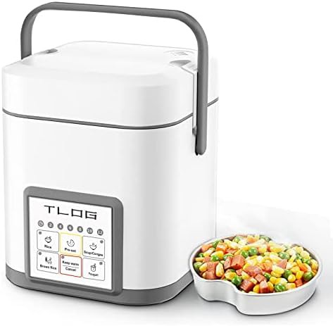Mini portable rice cooker with ceramic pot