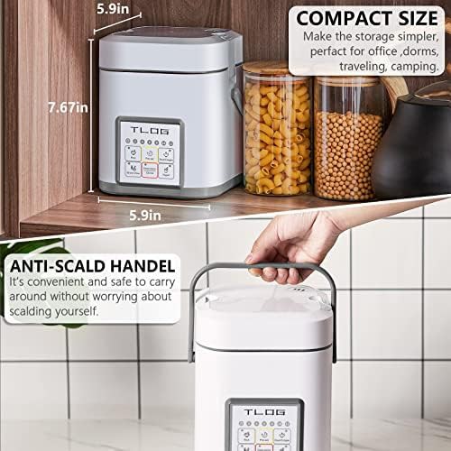 Mini portable rice cooker with ceramic pot — photo 3