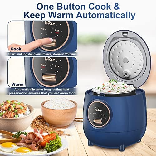 Blue mini nonstick rice cooker — photo 4