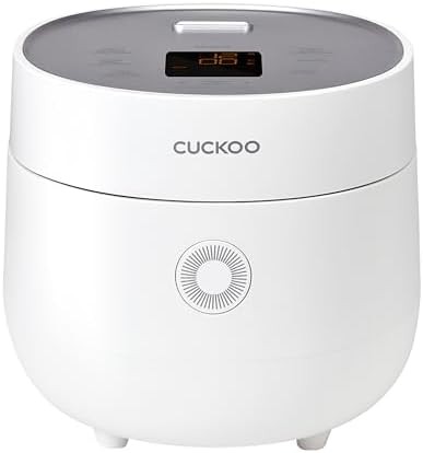 White 6-cup cooker with removable lid