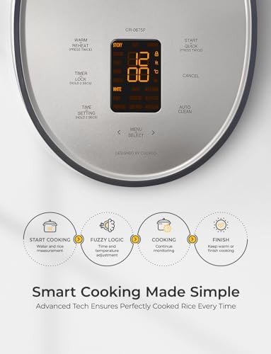 Gray 12-cup fuzzy logic rice cooker — photo 4