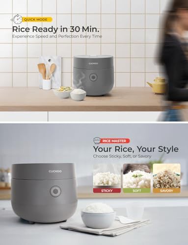 Gray 12-cup fuzzy logic rice cooker — photo 5