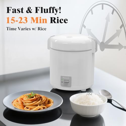 White travel mini nonstick rice cooker — photo 4