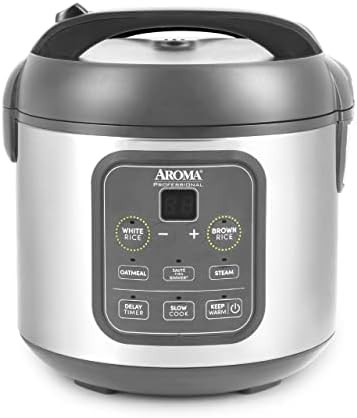 Stainless exterior digital eight cup cooker