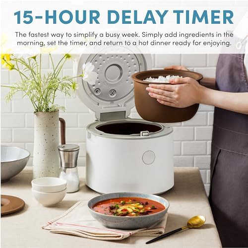 White twelve cup purple clay multicooker — photo 3