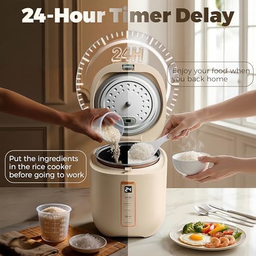 Compact white mini rice cooker 2 cups — photo 4