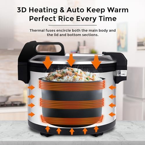 Commercial sixty four cup nonstick rice cooker — photo 3