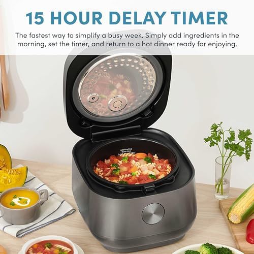 Induction stainless steel six cup multicooker — photo 3