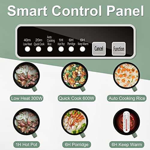 Green smart mini hot pot and noodle cooker — photo 4