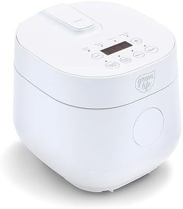 White digital rice and beans cooker