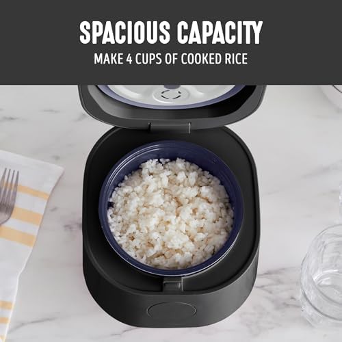 Black digital ceramic rice cooker two cups — photo 5
