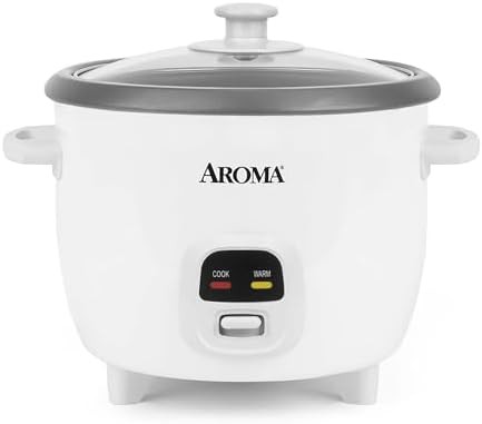 Small white six cup rice cooker